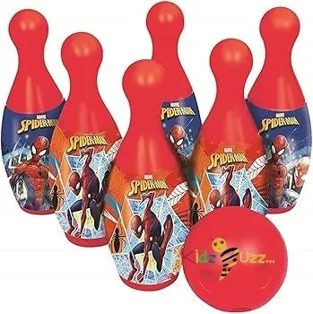 6 Pin 1 Ball Spiderman Bowling Game Set for Kids