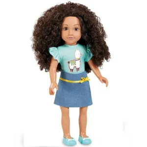 Addo R Friends No Prob-Llama Top & Skirt Set Teal