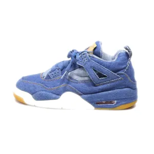 Air Jordan Levis X Air Air Jordan 4 Retro Sport Shoes Fabric Blue Colour For Men