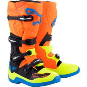 Alpinestars Tech 5 Boots Fluo Orange / Blue / Yellow