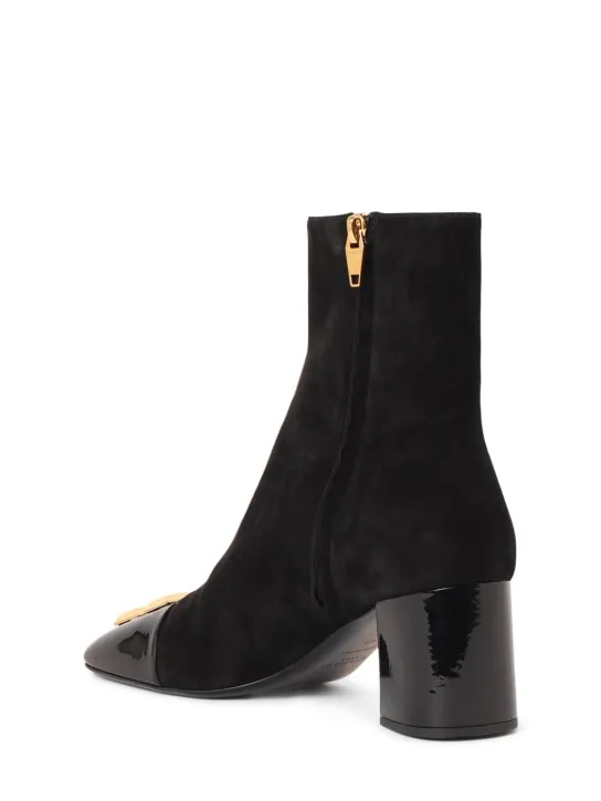 Balmain   75mm Edna suede ankle boots 