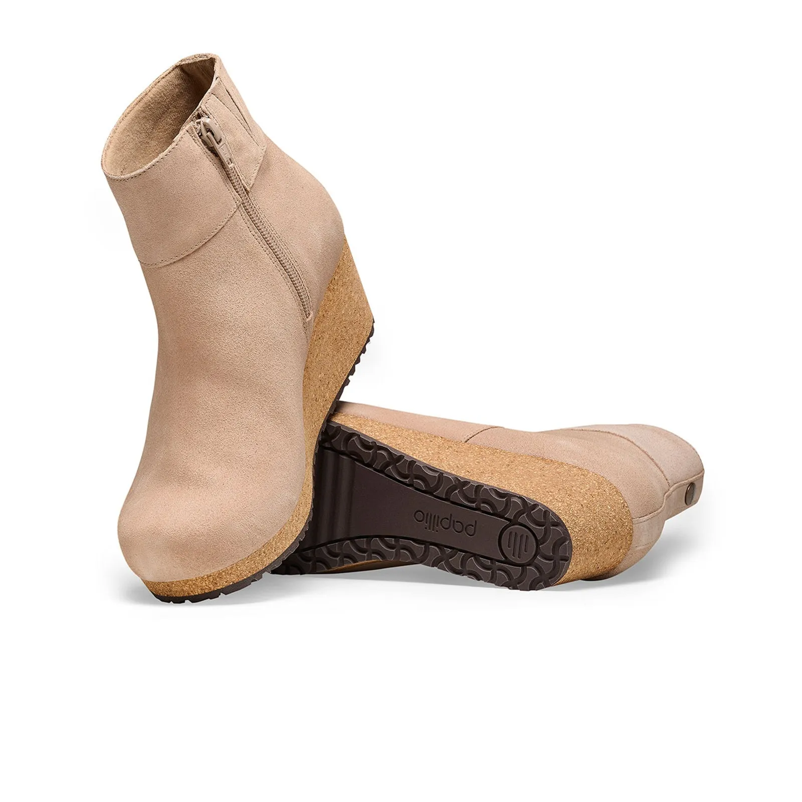 Birkenstock Ebba Wedge Boot (Women) - Warm Sand Suede