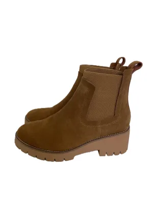 Boots Ankle Heels By Blondo In Tan, Size: 9