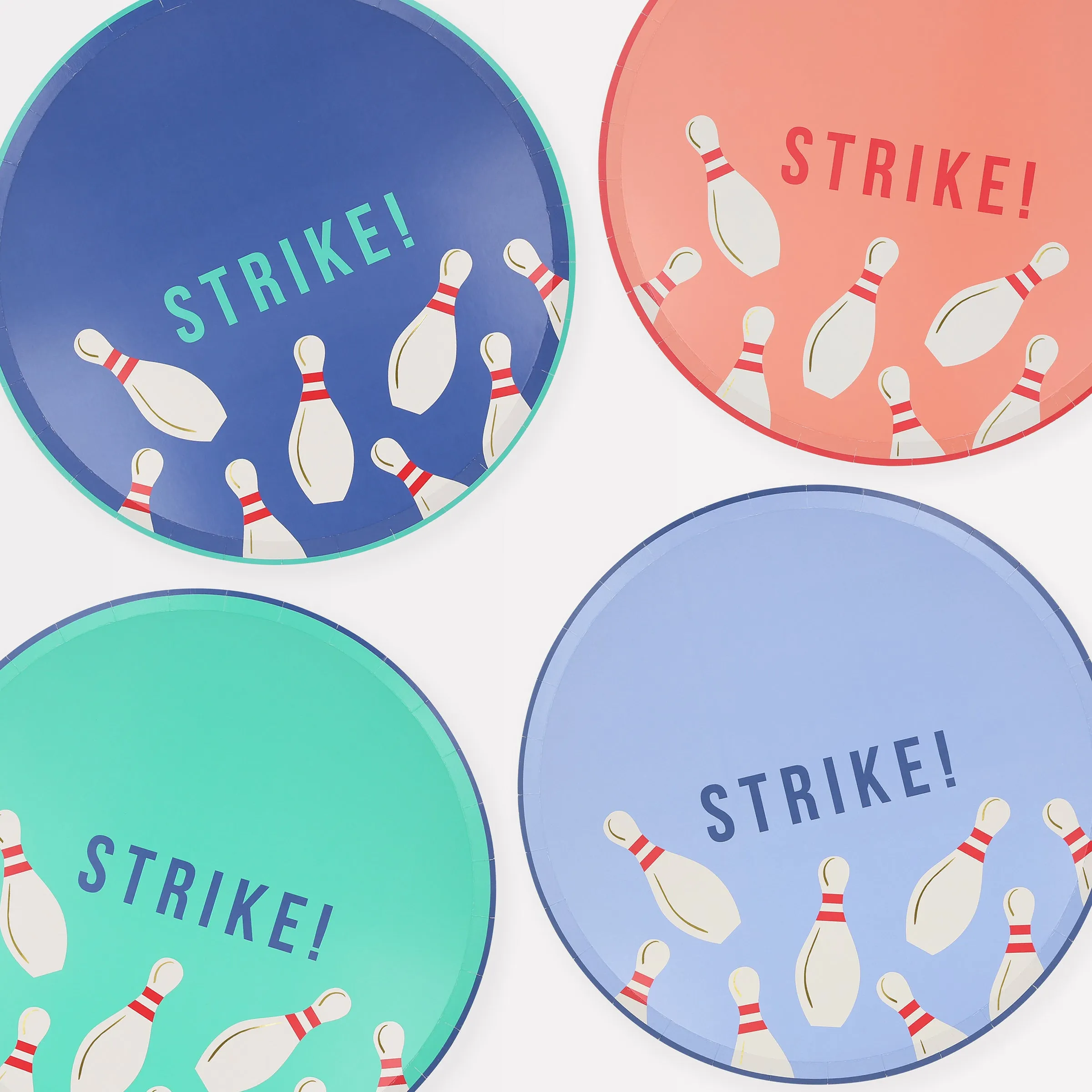Bowling Dinner Plates (x 8)
