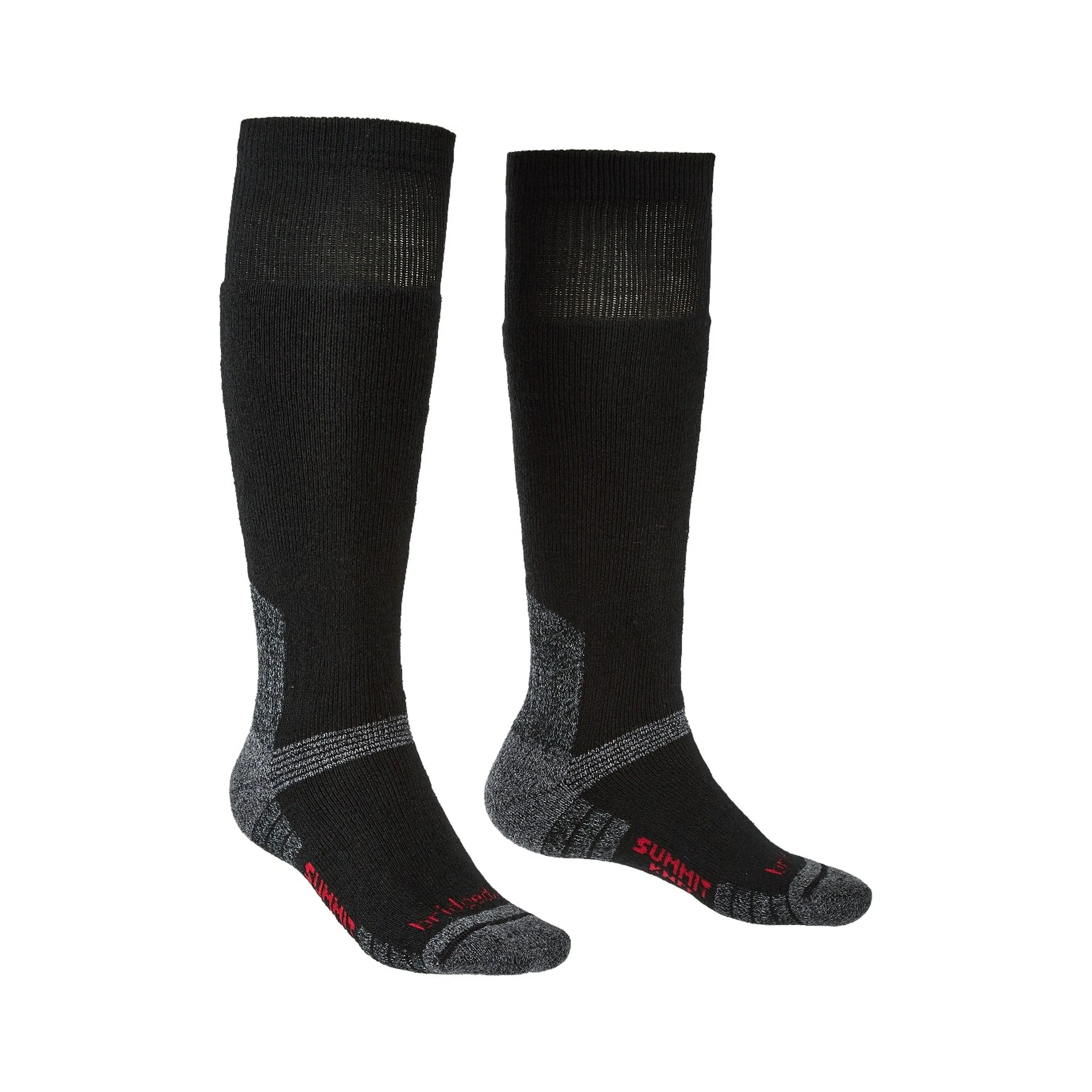 Bridgedale Unisex Explorer Heavyweight Merino Performance Knee Length Socks (Black)