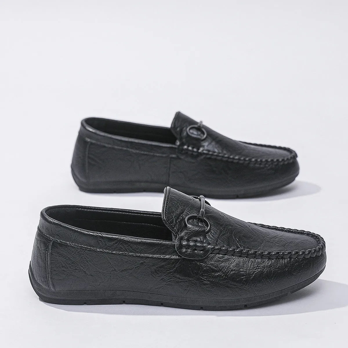 British high-end breathable men's shoes with one foot, Doudou loafers, comfortable driving, low-top summer flat bottom Wenzhou