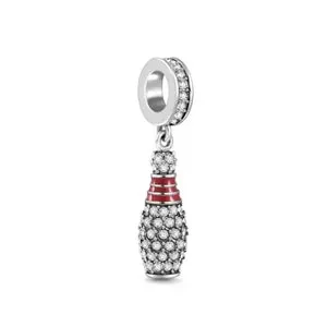 CZ Bowling Pin Dangle Charm