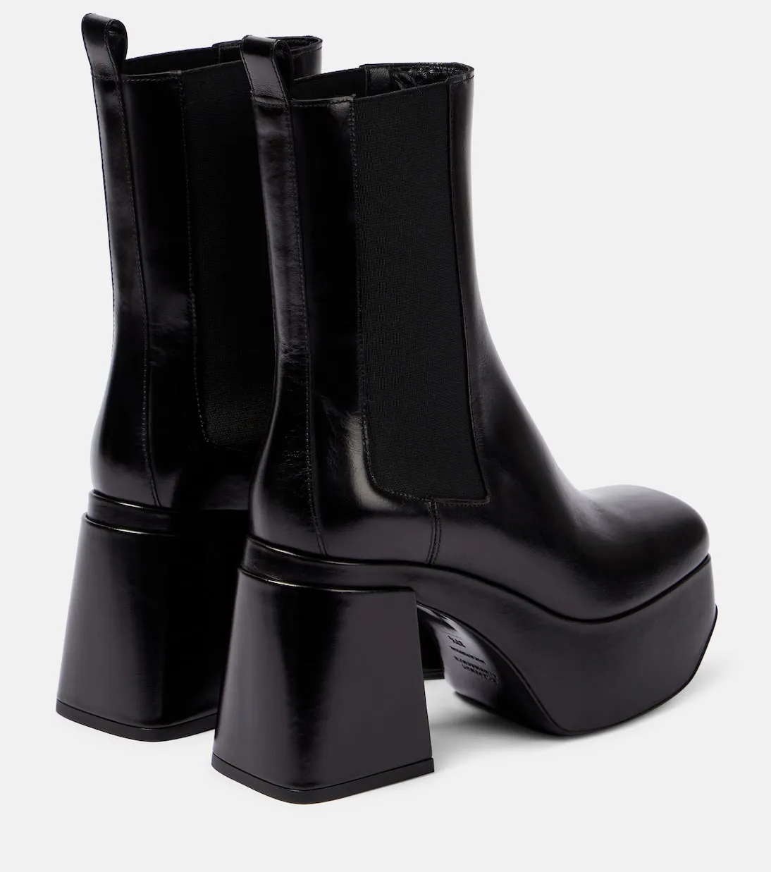 Dorothee Schumacher leather platform Chelsea boots, black