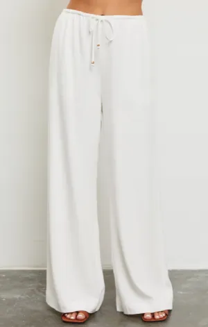 Drawstring Wide Leg Pant