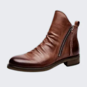 Elegant Leather Ankle Boots for All-Day Comfort and Style