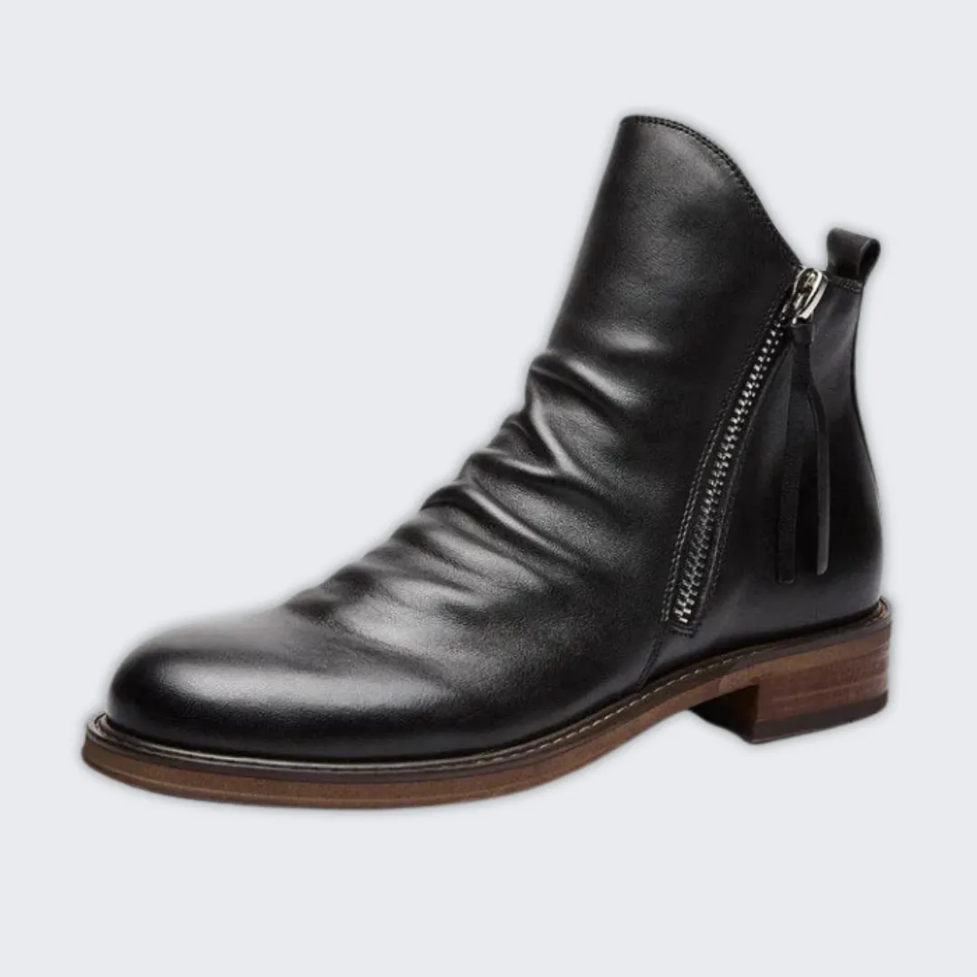 Elegant Leather Ankle Boots for All-Day Comfort and Style