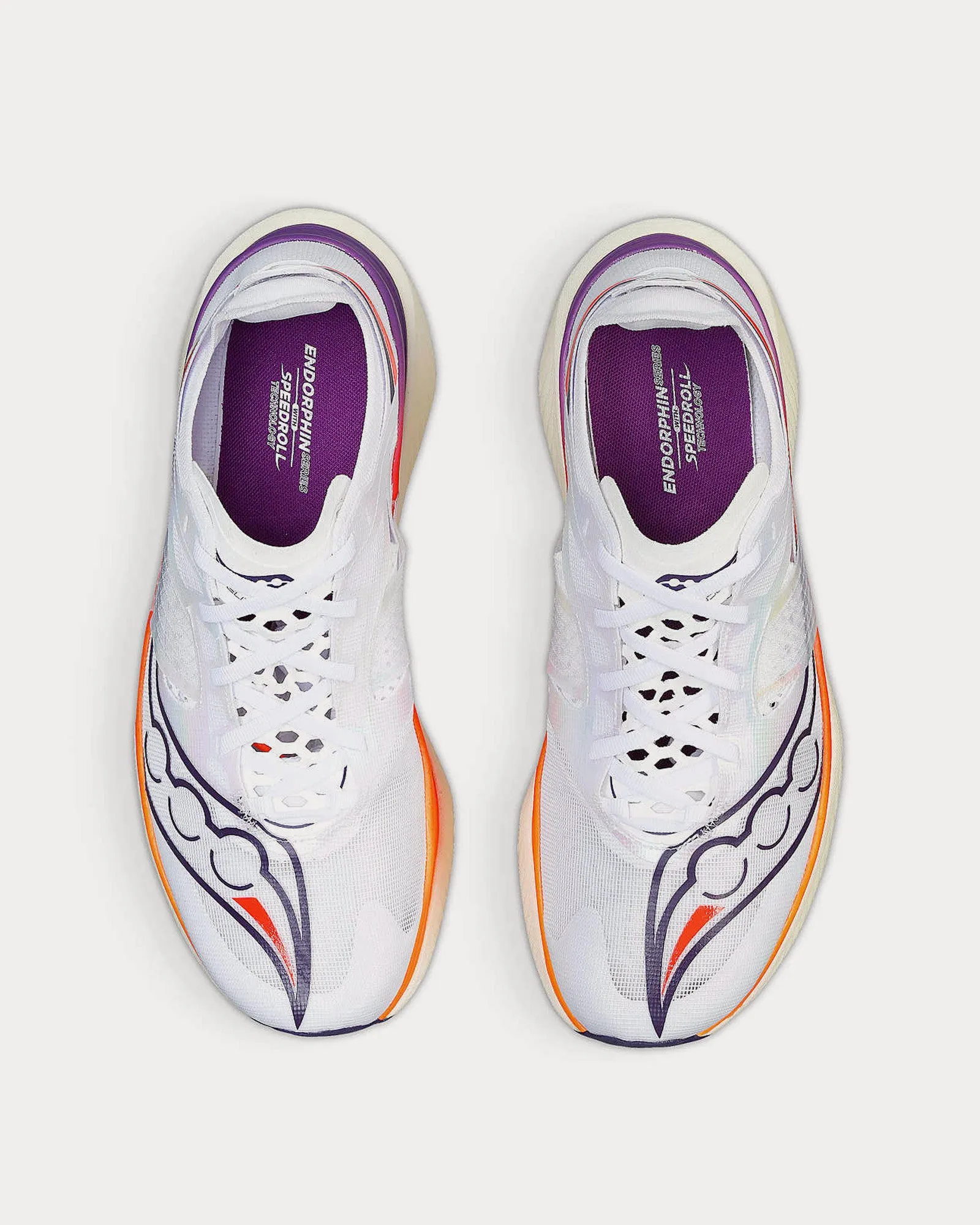 Endorphin Elite White / ViZiRed Running Shoes