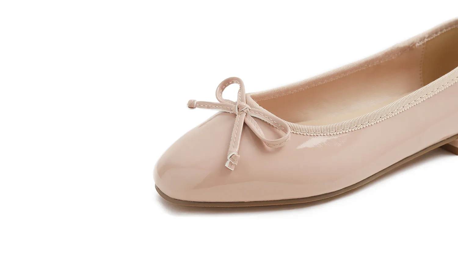 Feversole Women's Square Toe Low Heel Bow Tie Dress Pump Shoes