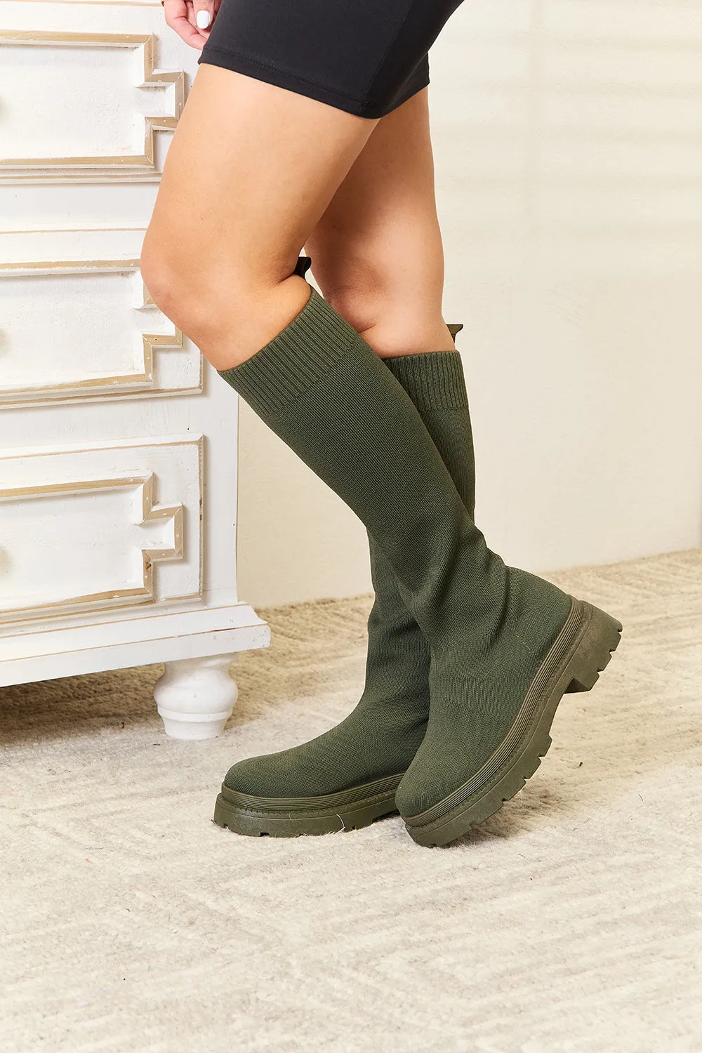 Footwear Knee High Platform