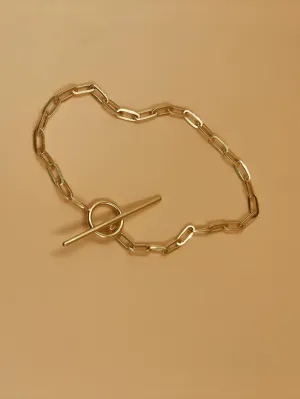 Kaori Toggle Anklet With and Without Charm In Sterling Silver
