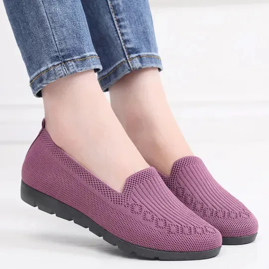 🔥Last Day 40% OFF -Women's Stylish Knit Mesh Slip-on Sneakers