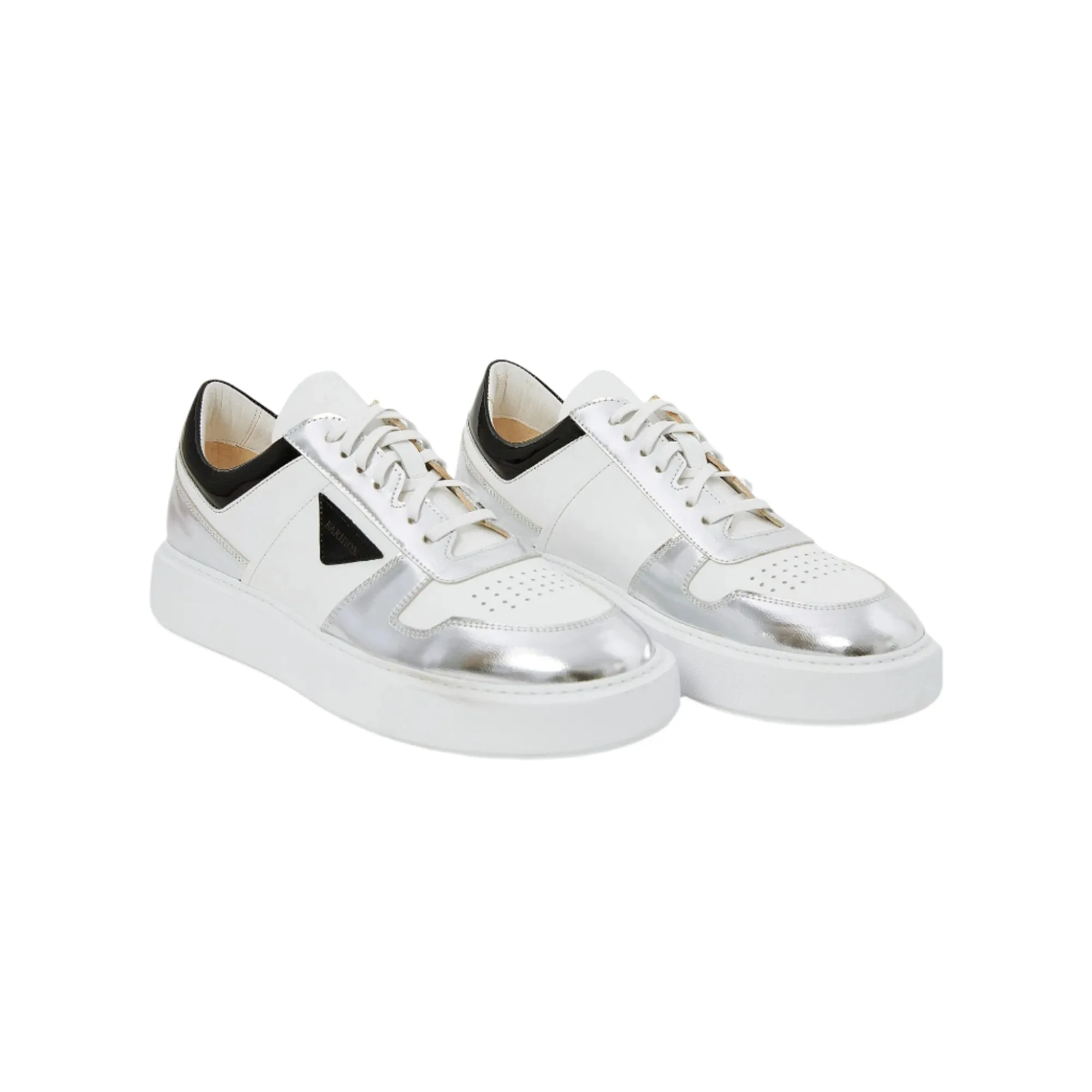 Men's Calf Leather Handmade Sneakers M8004