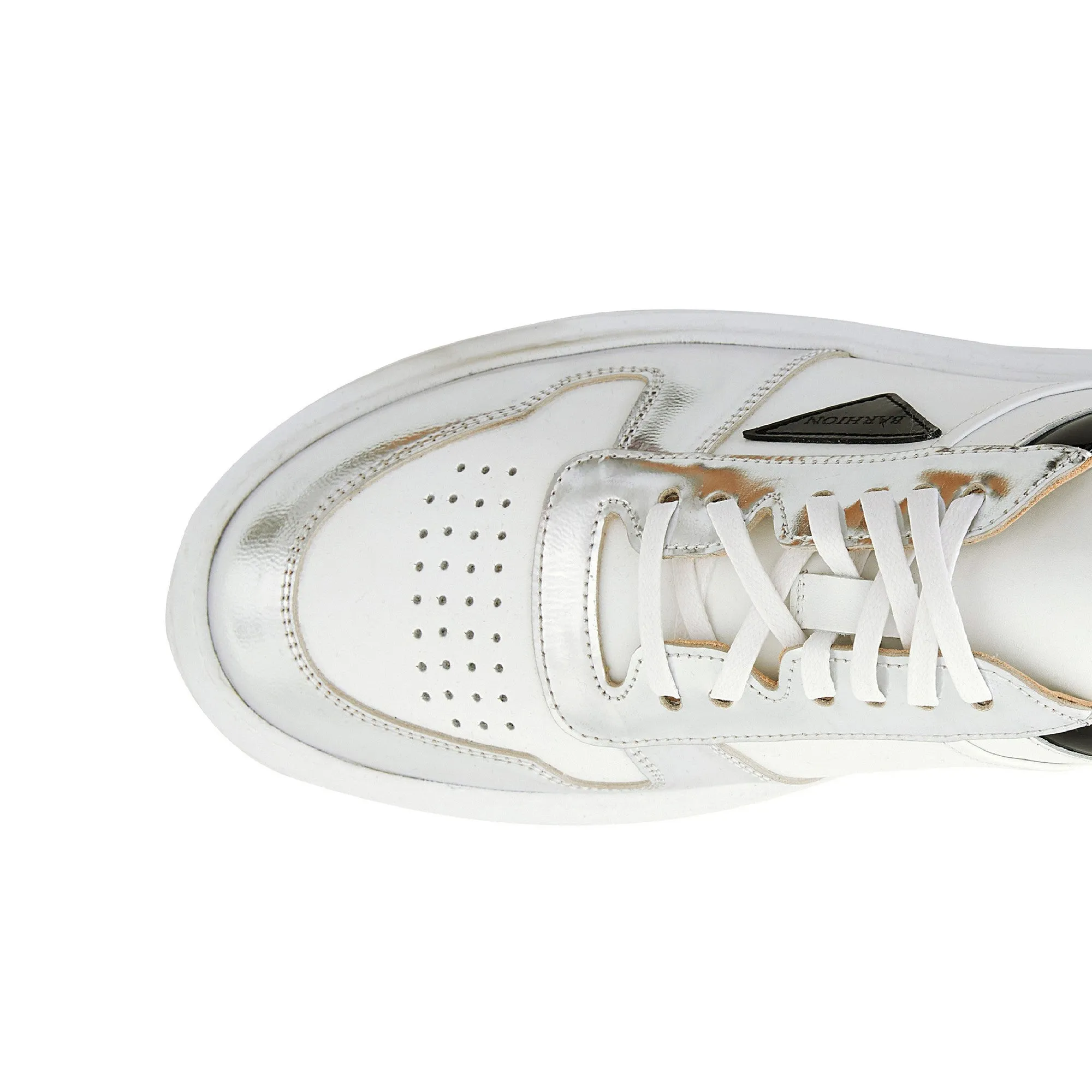 Men's Calf Leather Handmade Sneakers M8004