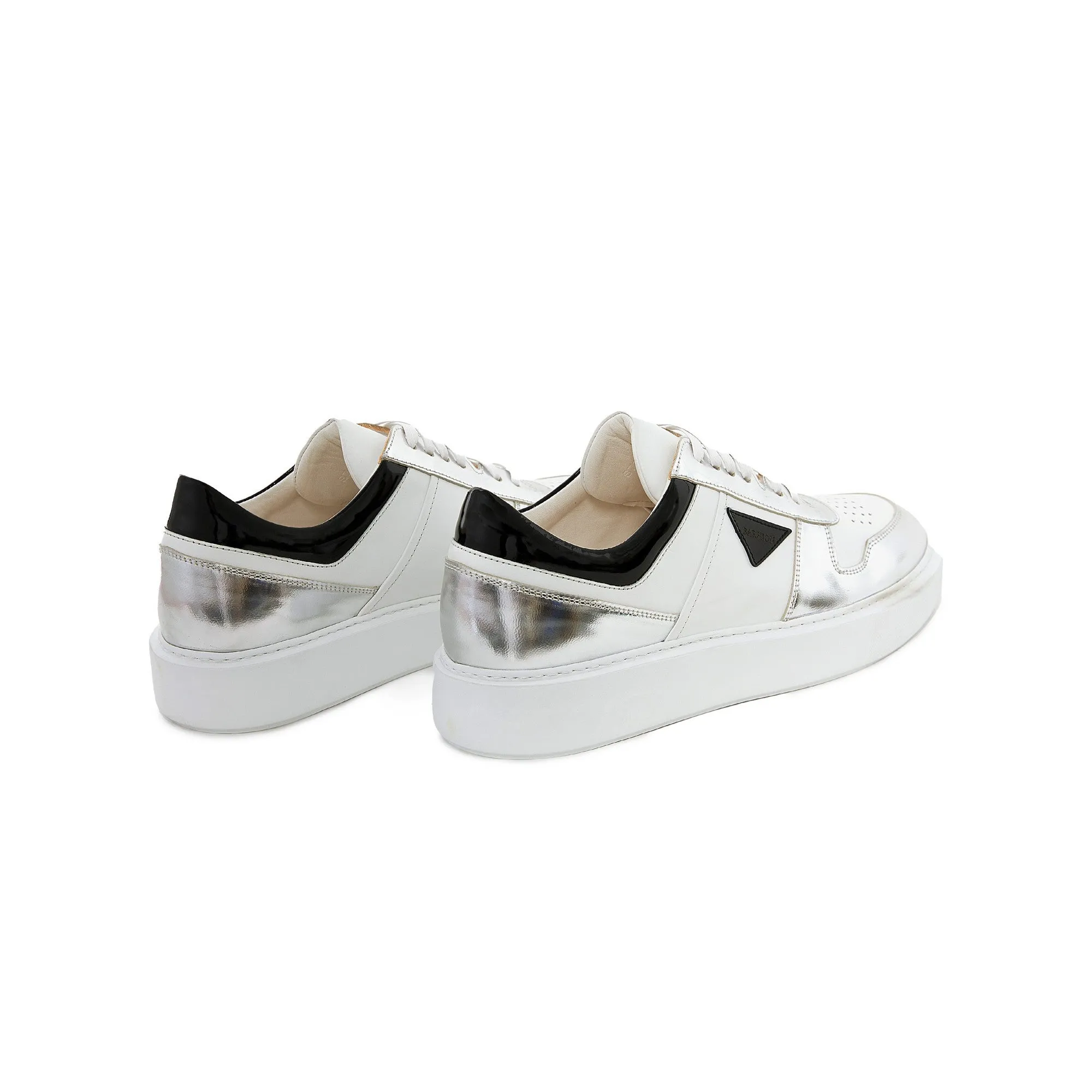 Men's Calf Leather Handmade Sneakers M8004