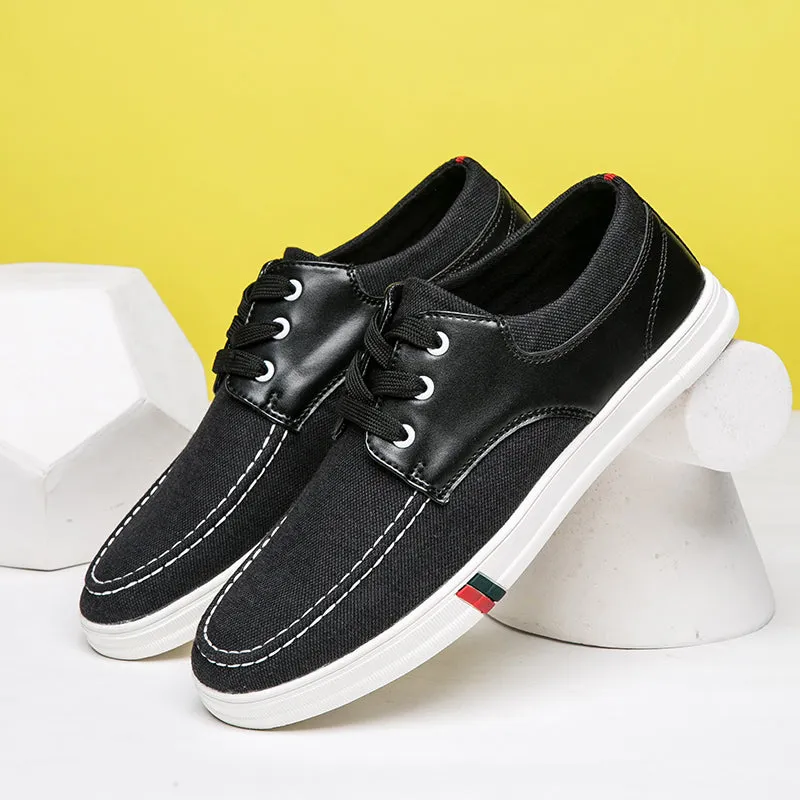 Mens Casual Lace Up Canvas Shoes Fashion Walking | runandup