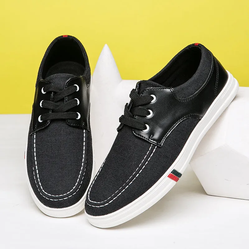 Mens Casual Lace Up Canvas Shoes Fashion Walking | runandup
