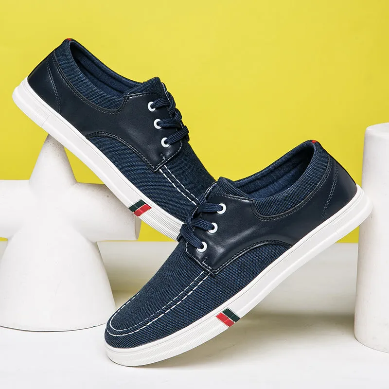 Mens Casual Lace Up Canvas Shoes Fashion Walking | runandup