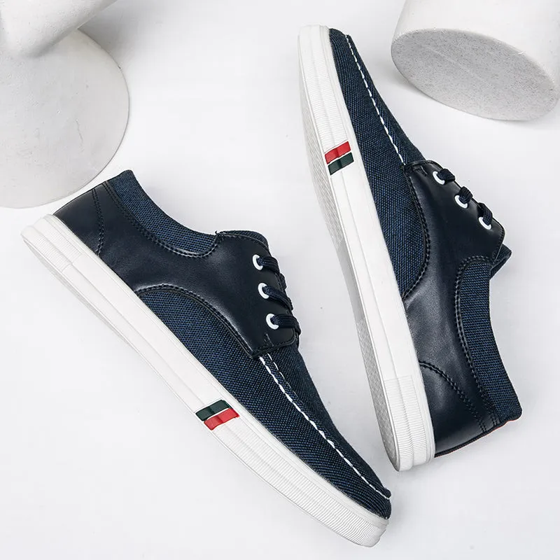 Mens Casual Lace Up Canvas Shoes Fashion Walking | runandup