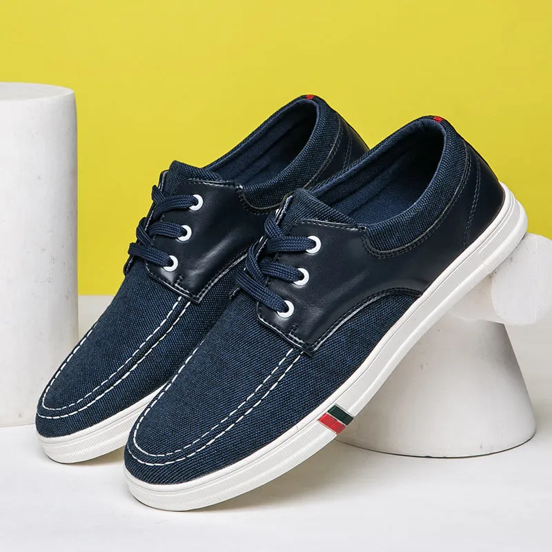 Mens Casual Lace Up Canvas Shoes Fashion Walking | runandup