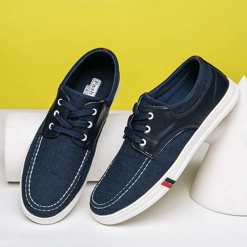 Mens Casual Lace Up Canvas Shoes Fashion Walking | runandup