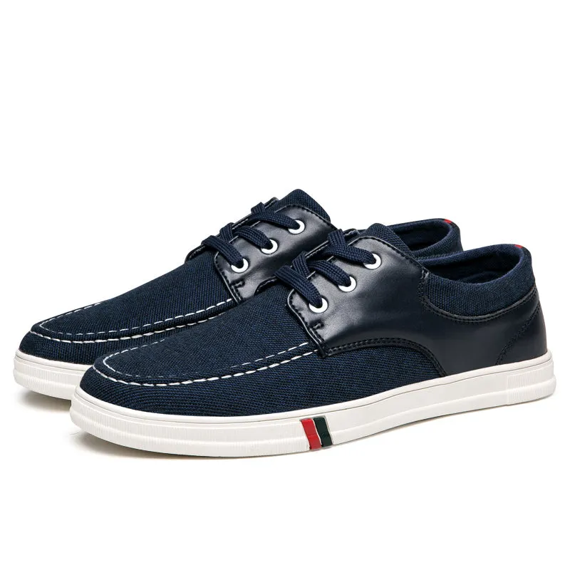 Mens Casual Lace Up Canvas Shoes Fashion Walking | runandup