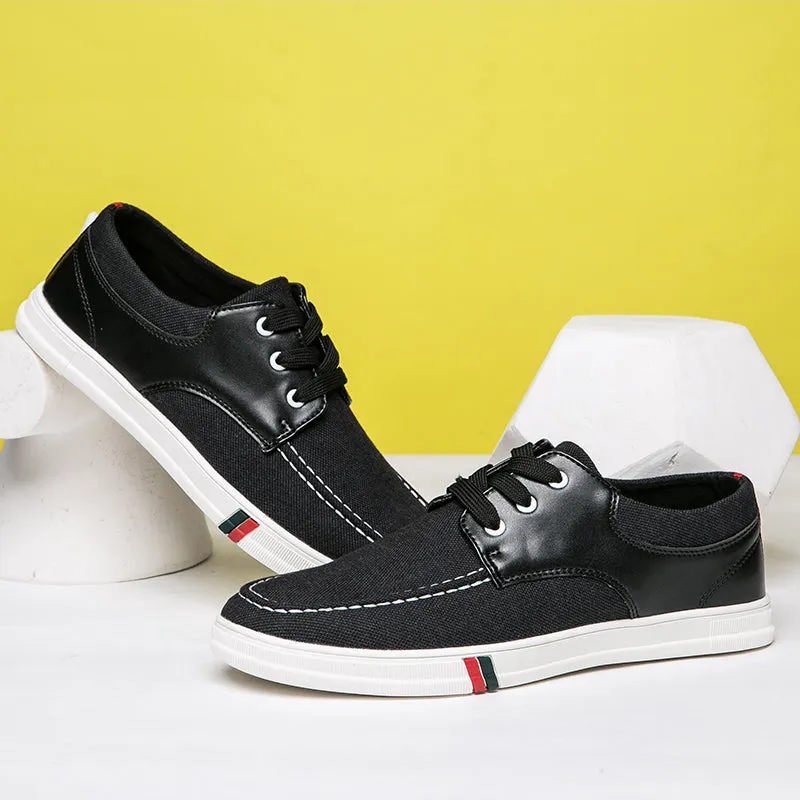 Mens Casual Lace Up Canvas Shoes Fashion Walking | runandup