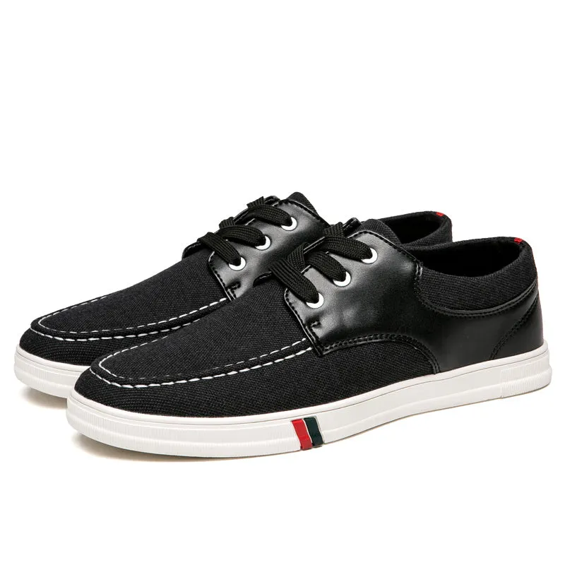 Mens Casual Lace Up Canvas Shoes Fashion Walking | runandup