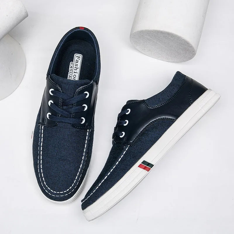 Mens Casual Lace Up Canvas Shoes Fashion Walking | runandup