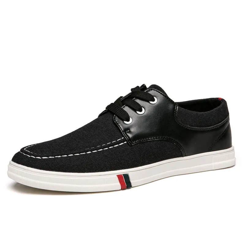 Mens Casual Lace Up Canvas Shoes Fashion Walking | runandup
