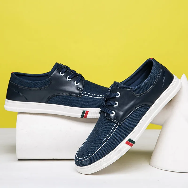 Mens Casual Lace Up Canvas Shoes Fashion Walking | runandup