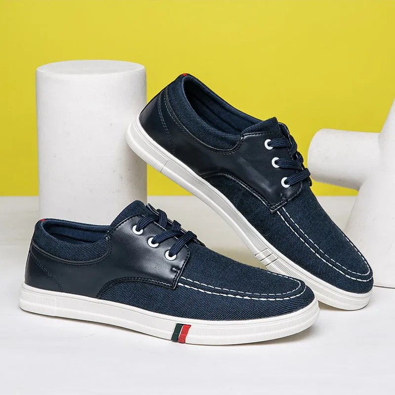 Mens Casual Lace Up Canvas Shoes Fashion Walking | runandup