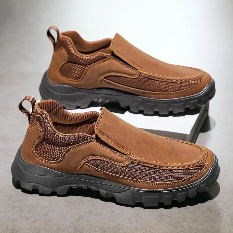 Men's Lightweight Breathable Casual Orthopedic Slip-On Walking Shoes