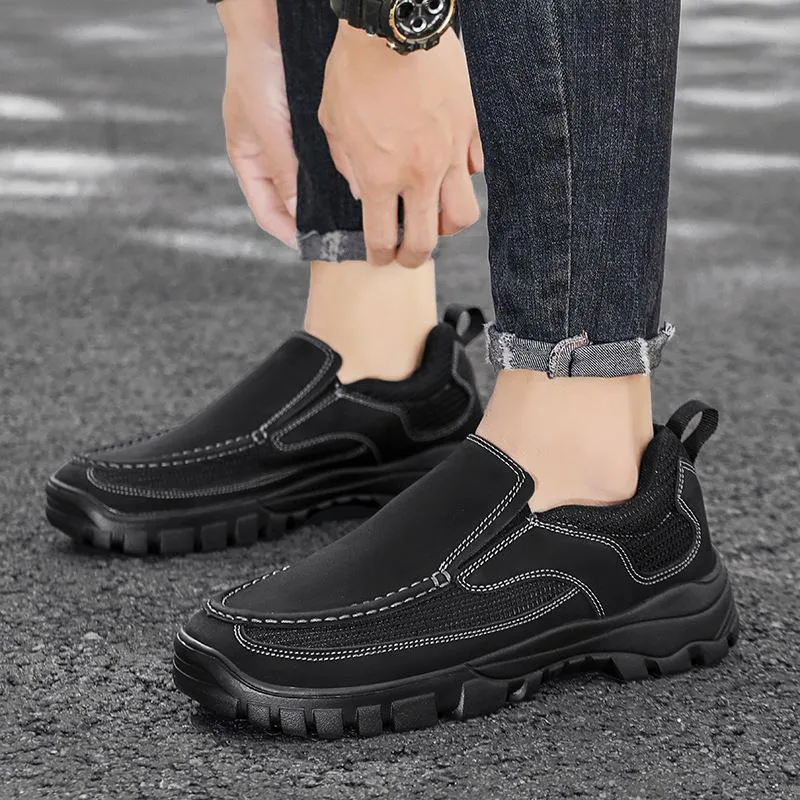 Men's Lightweight Breathable Casual Orthopedic Slip-On Walking Shoes