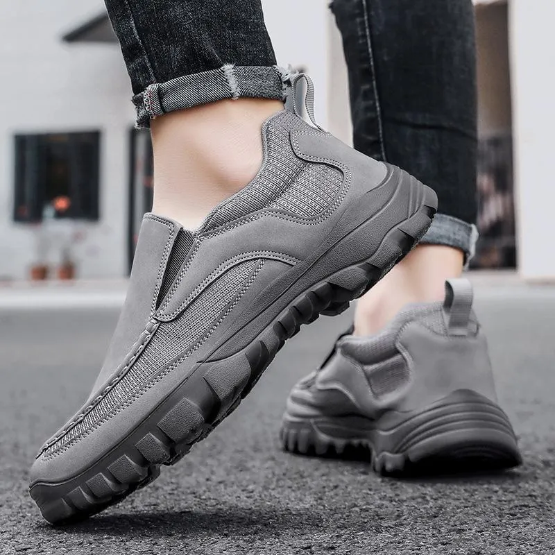 Men's Lightweight Breathable Casual Orthopedic Slip-On Walking Shoes