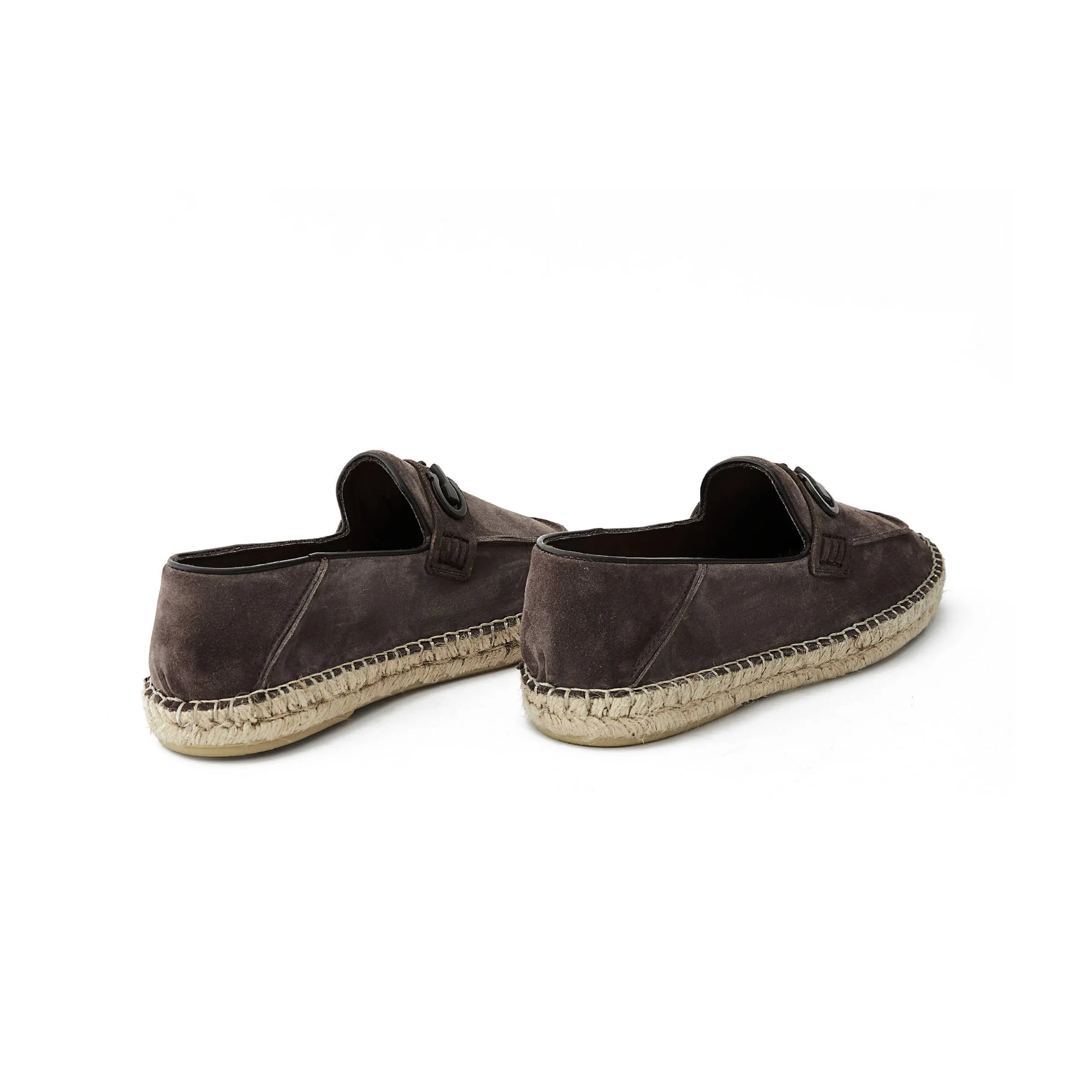 Men's Suede Calf Leather Handmade Espadrilles M9008