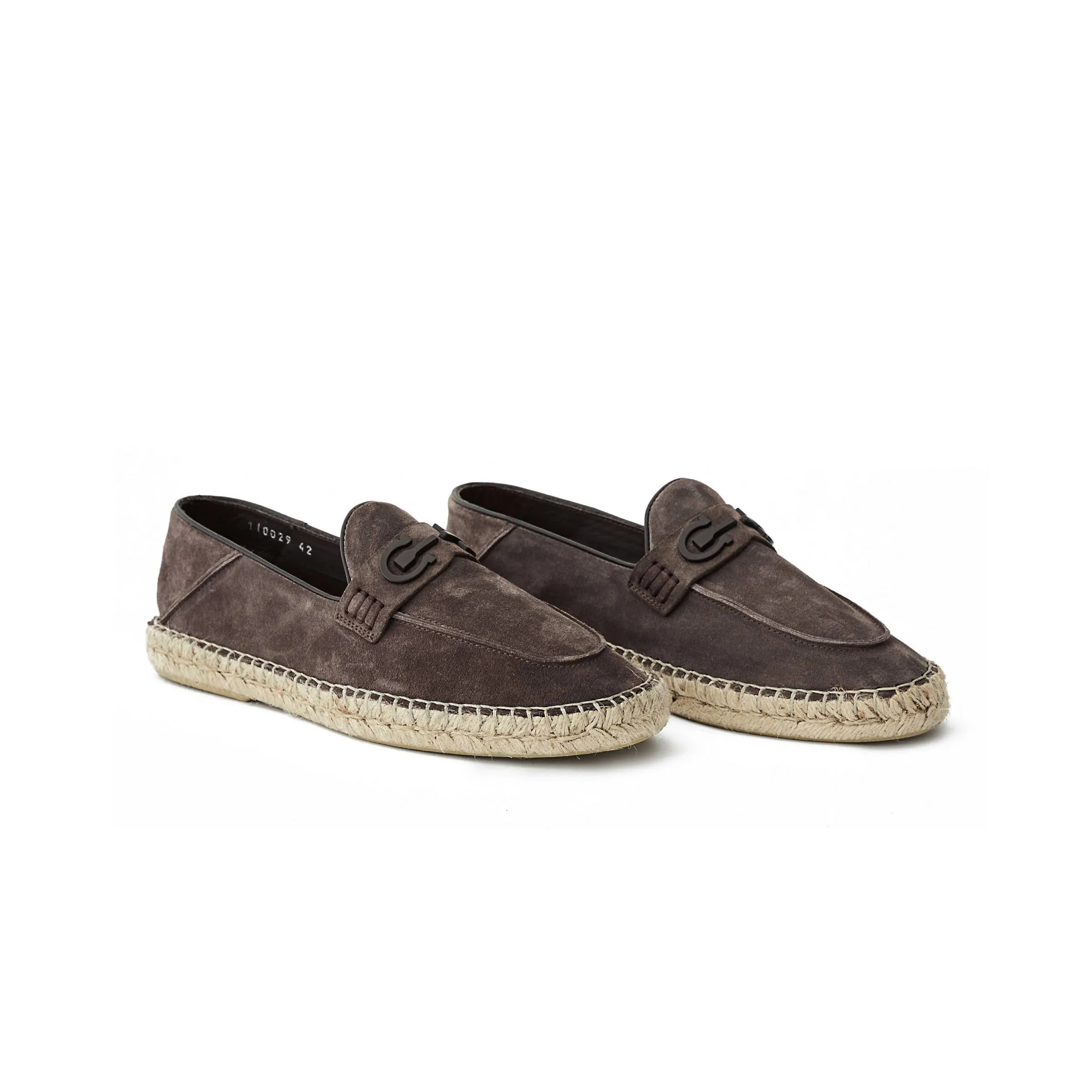 Men's Suede Calf Leather Handmade Espadrilles M9008