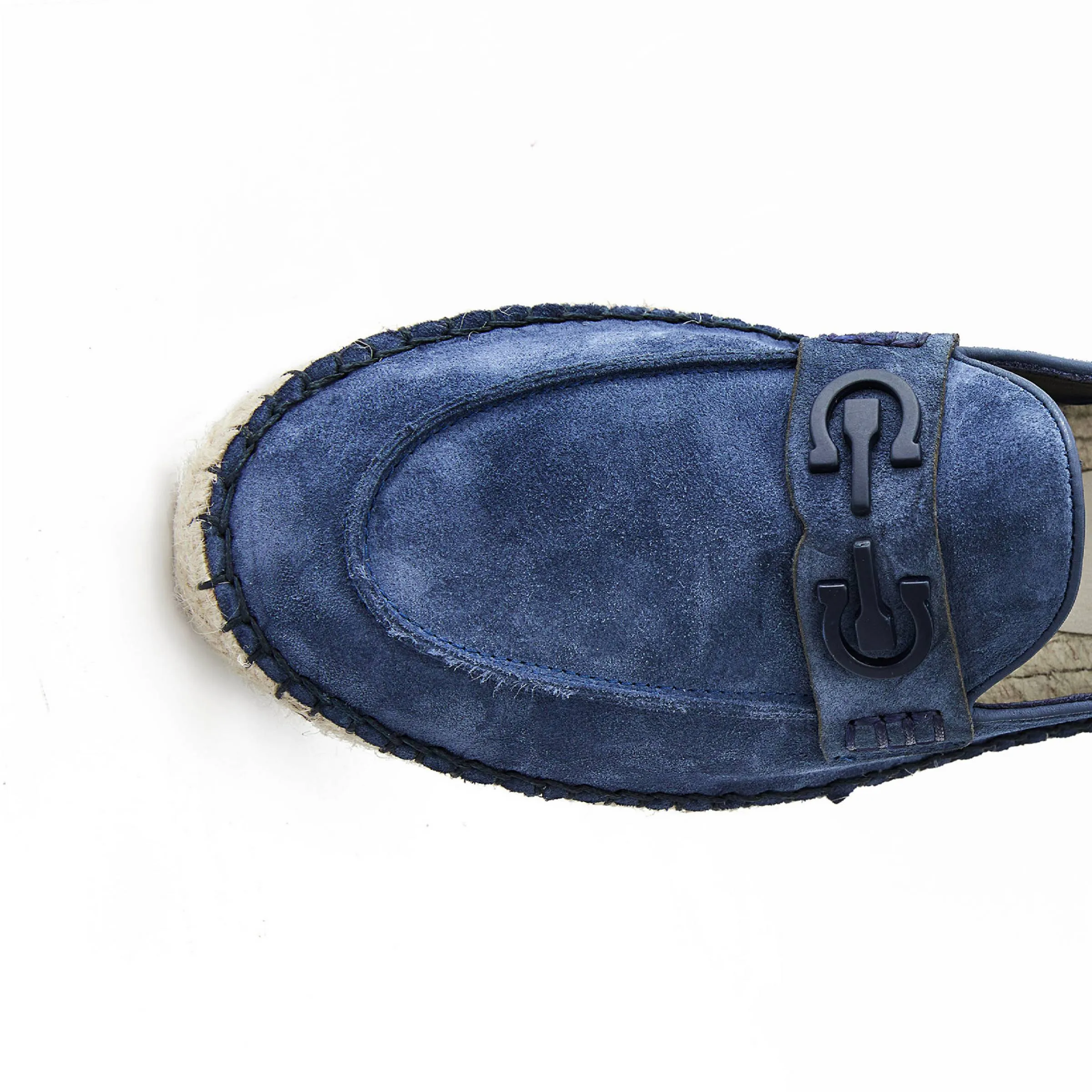Men's Suede Calf Leather Handmade Espadrilles M9008