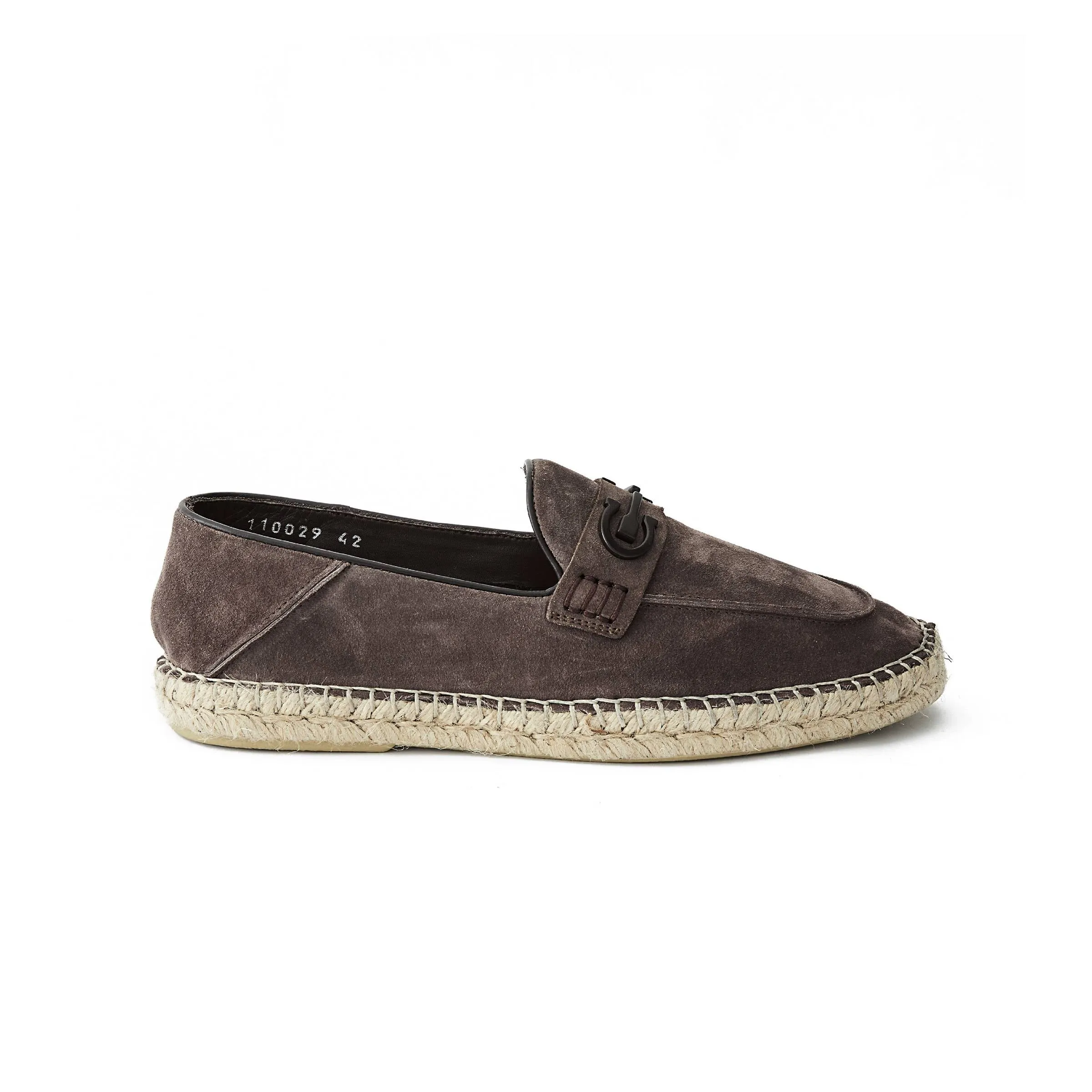 Men's Suede Calf Leather Handmade Espadrilles M9008