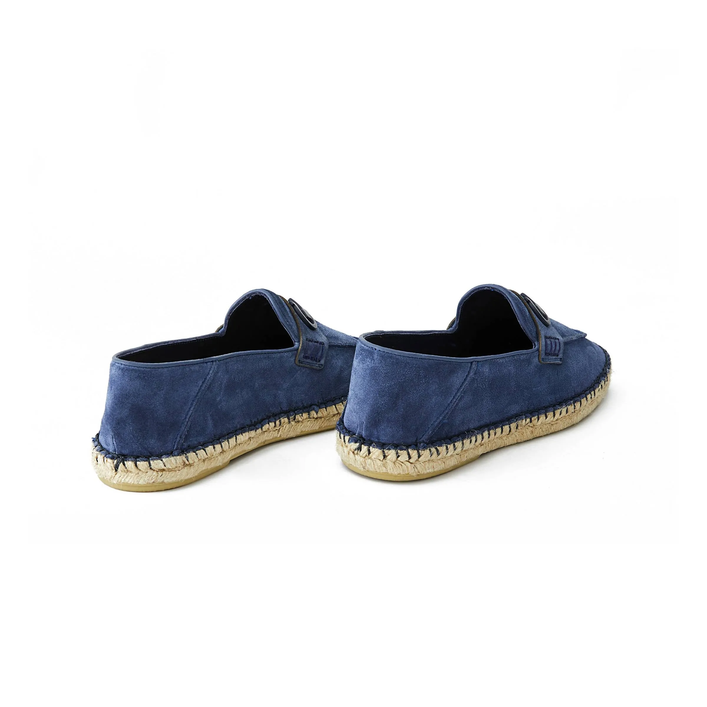 Men's Suede Calf Leather Handmade Espadrilles M9008