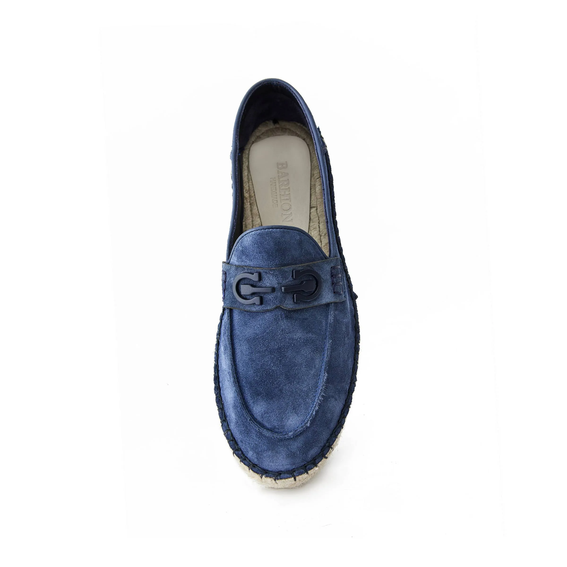 Men's Suede Calf Leather Handmade Espadrilles M9008