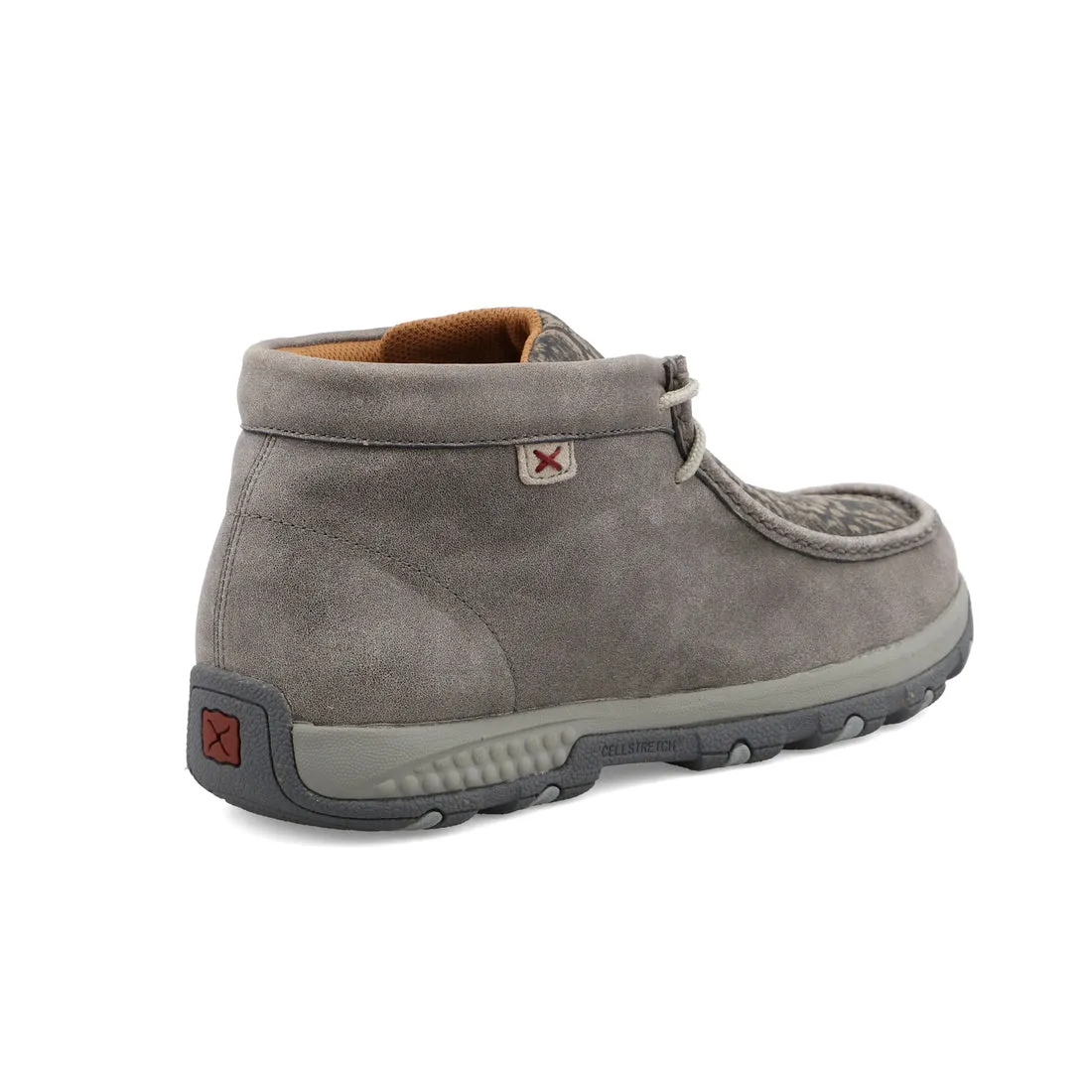 Men's Twisted X Grey Elephant Print Chukka Driving Moc