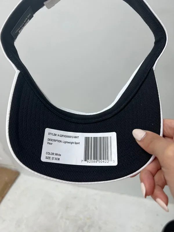PXG Men's Lightweight Sport Visor White H-22PXG000012WHT