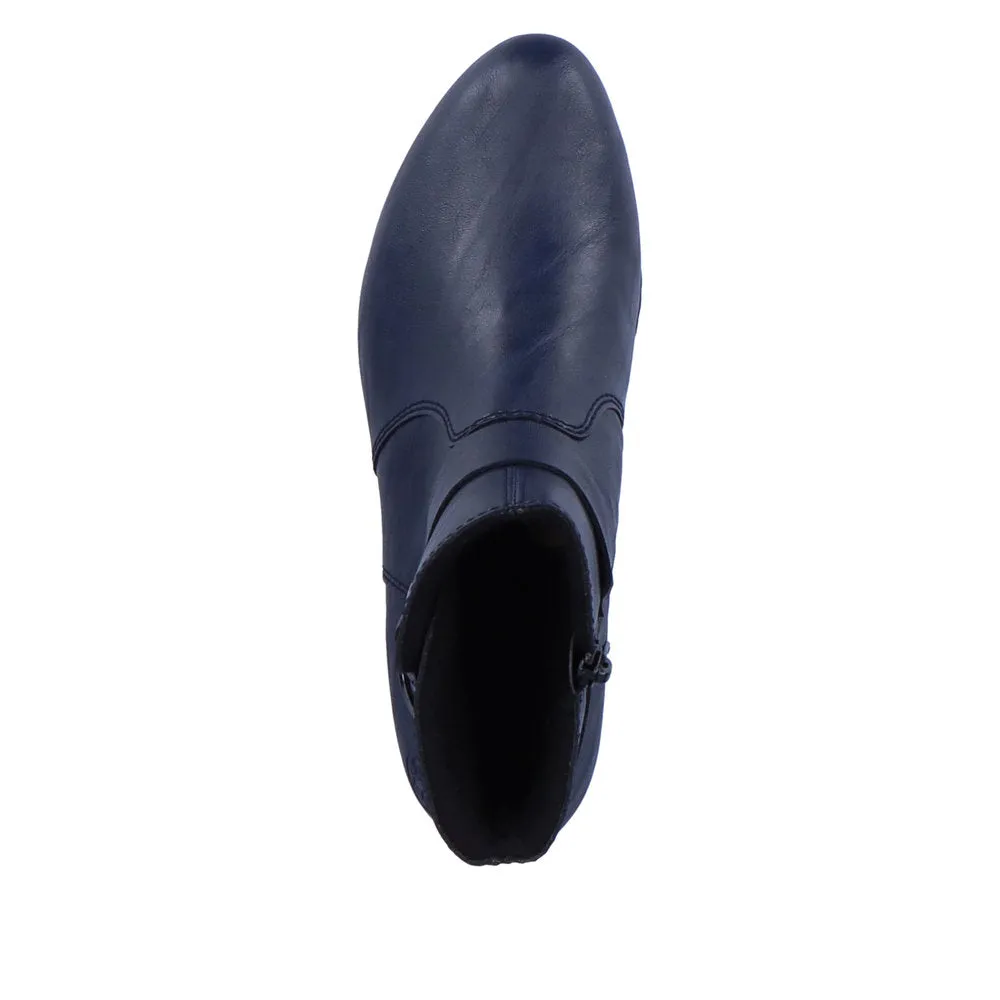 Rieker Y0775-14 Ladies Ocean Side Zip Ankle Boots