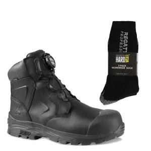 RockFall Dolomite Special Offer Pack - Waterproof BOA Work Boots RF611   3 Pairs Work Socks