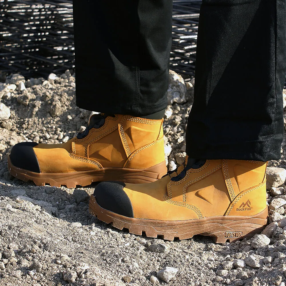 RockFall Honeystone RF610 Special Offer Pack - Waterproof BOA Work Boots   3 Pairs Work Socks